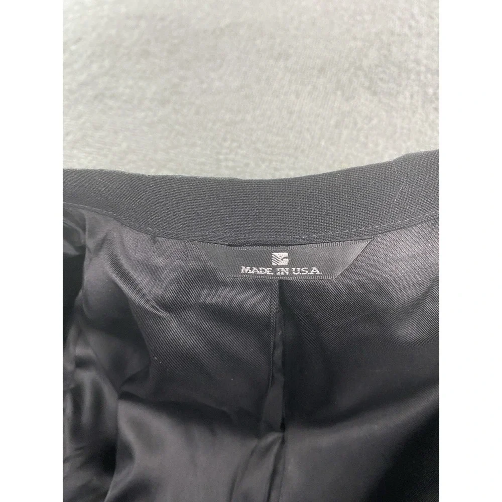 Polo University Club Tuxedo Jacket 38 R Black Wool Luxury Designer Ralph Lauren